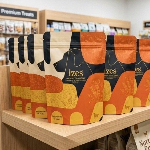 Embalagens stand up pouch para produtos pet