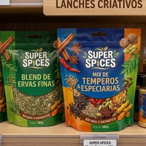 Embalagens stand up pouch para snacks